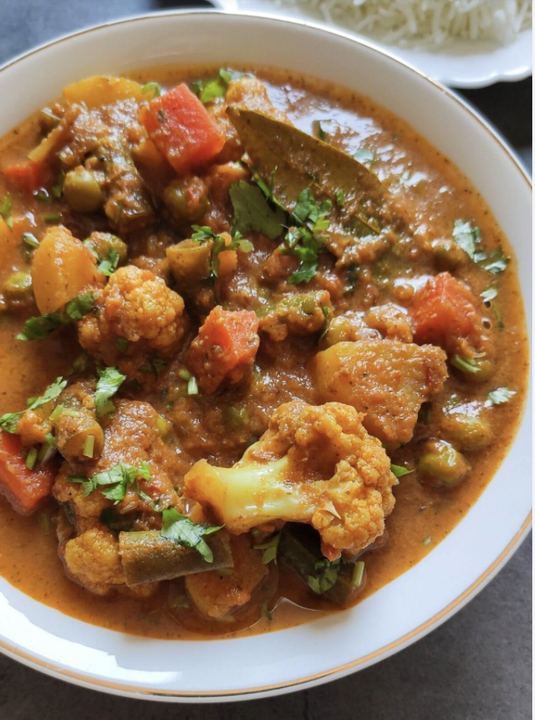 Homestyle Veg Curry (Vegan, Nut-free, Gluten Free)
