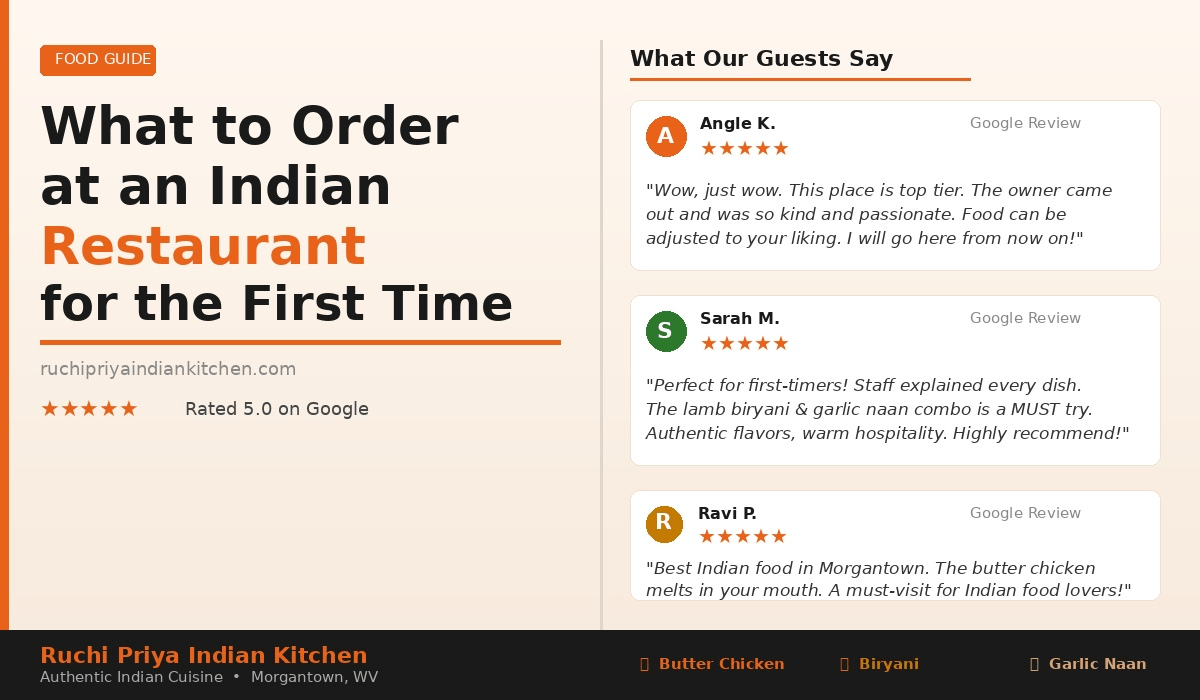 What to Order at an Indian Restaurant for the First Time