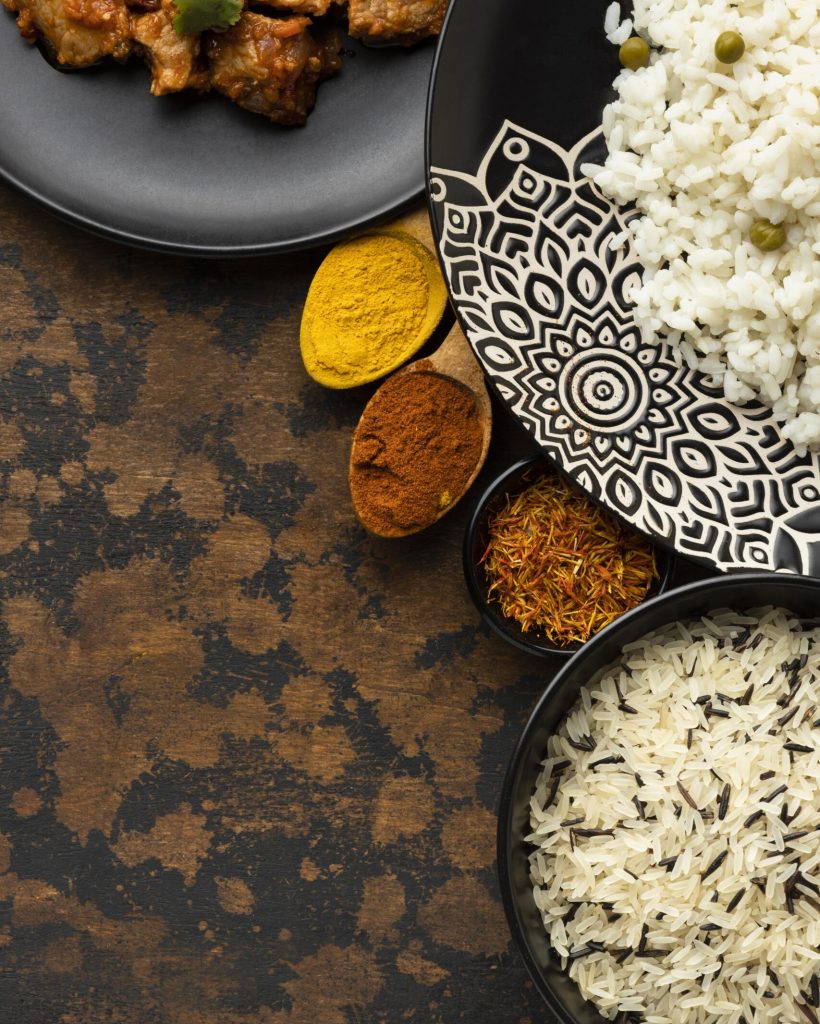 indian-food-with-copy-space-top-view